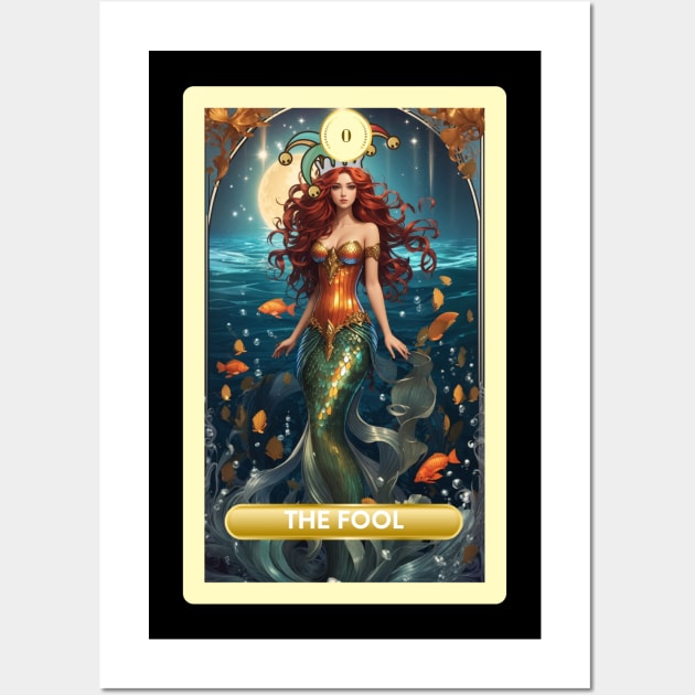The Fool Card From the Light Mermaid Tarot Deck. Wall Art by MGRCLimon